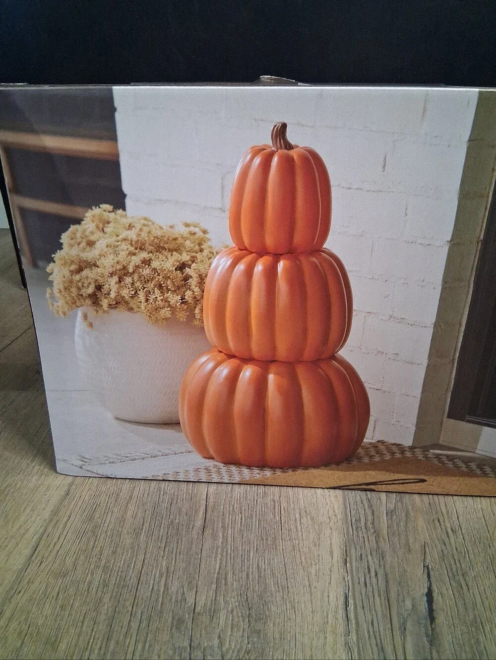 Hobby Lobby Nesting Stackable Orange Pumpkin Set Fall / Halloween Decor NEW 2026